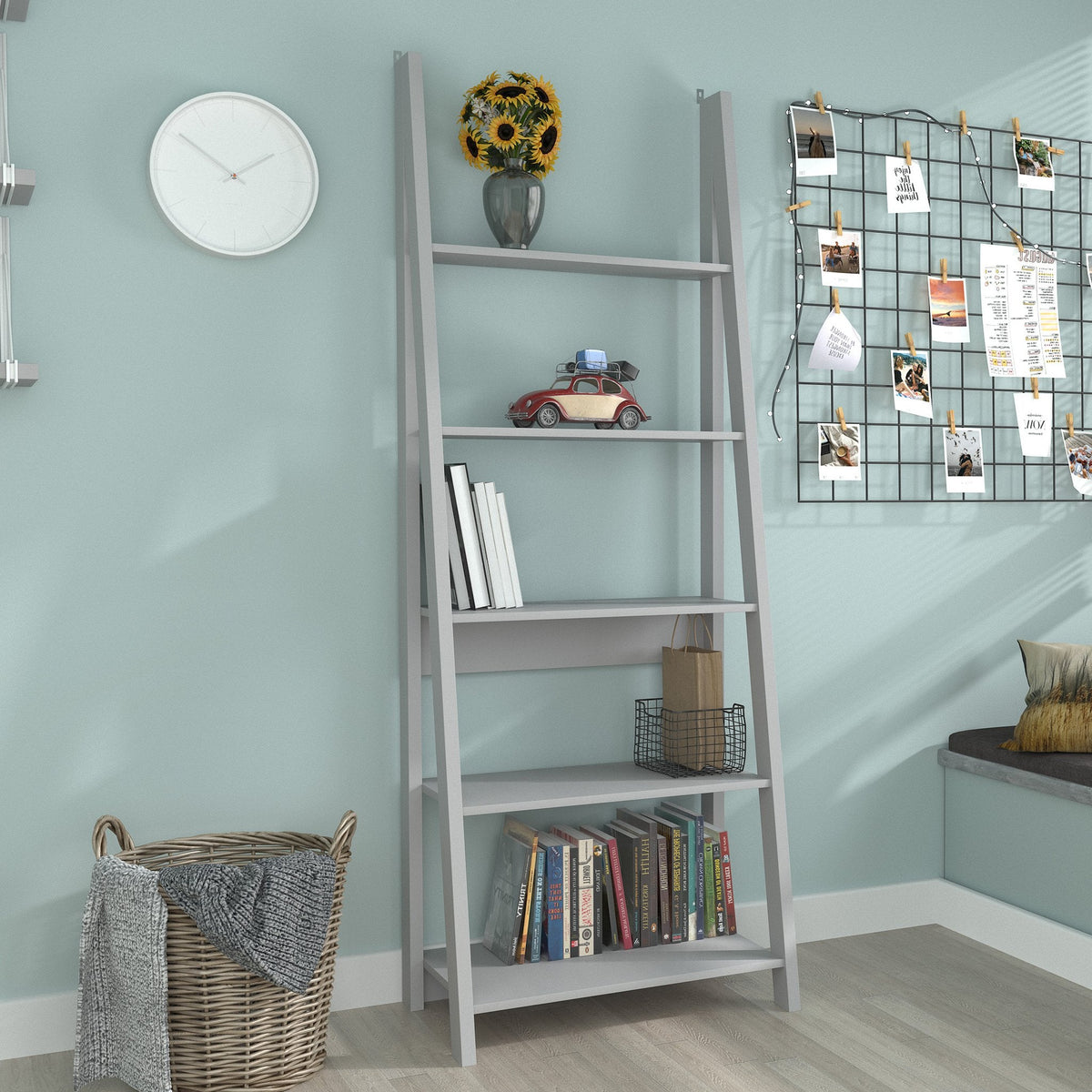 Torcross ladder bookcase