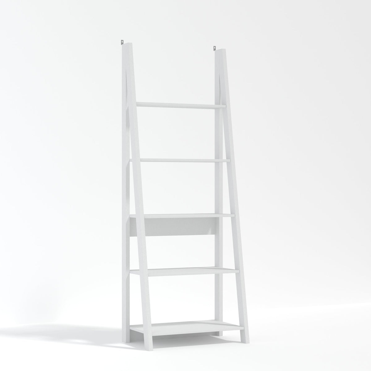 Torcross ladder bookcase in White