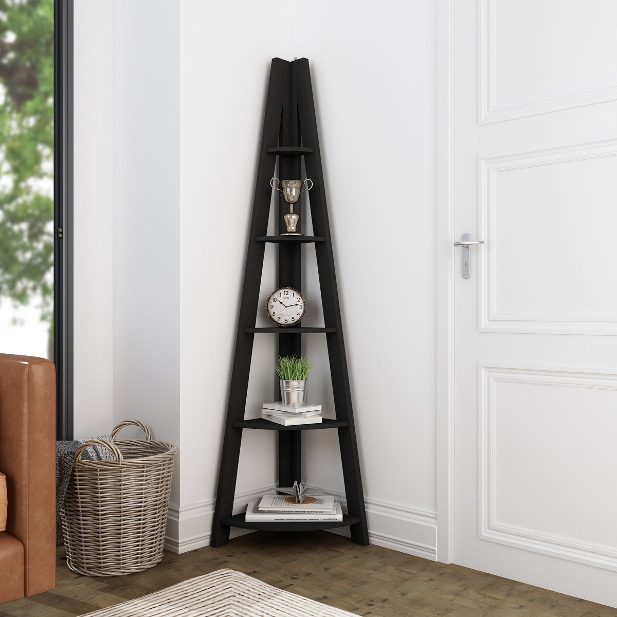 Torcross ladder corner shelving unit