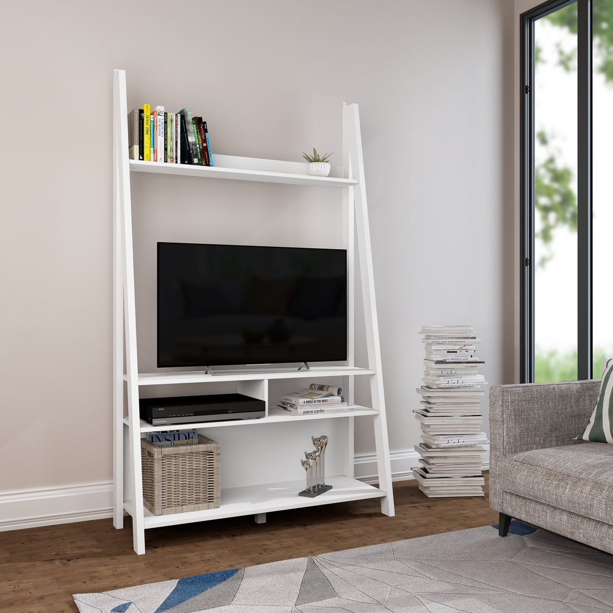 Torcross ladder TV unit