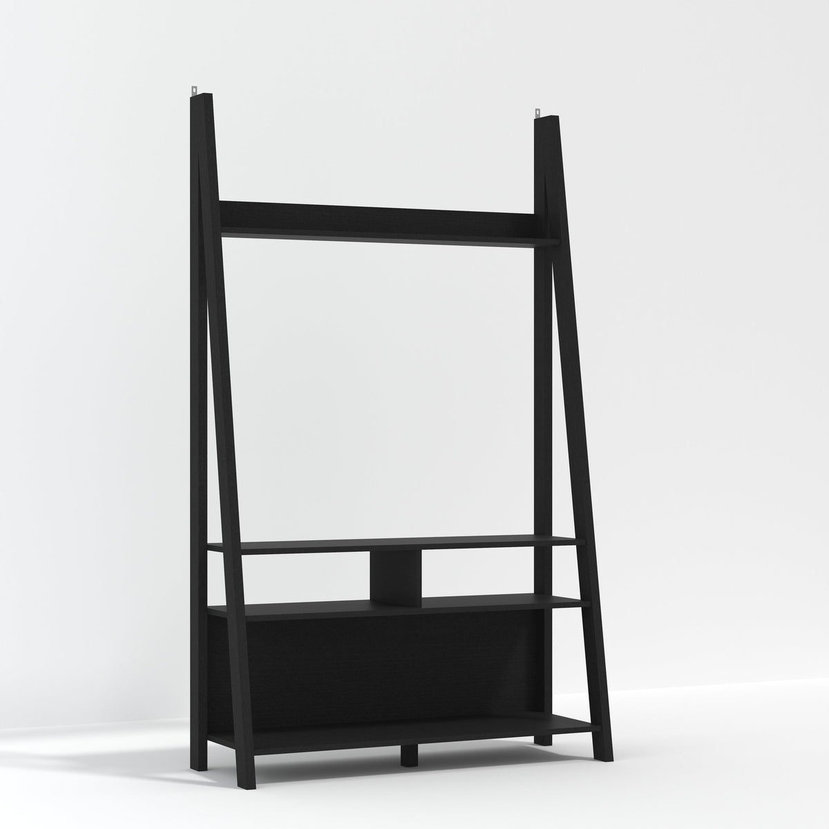 Torcross ladder TV unit in Black