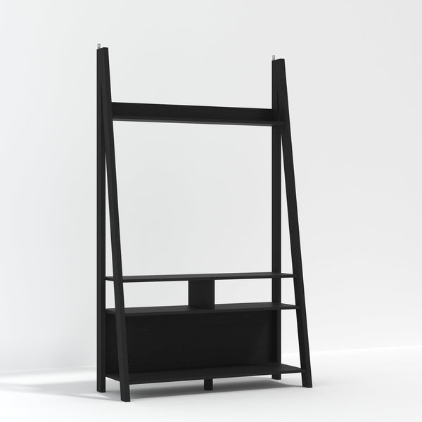 Torcross ladder TV unit in Black
