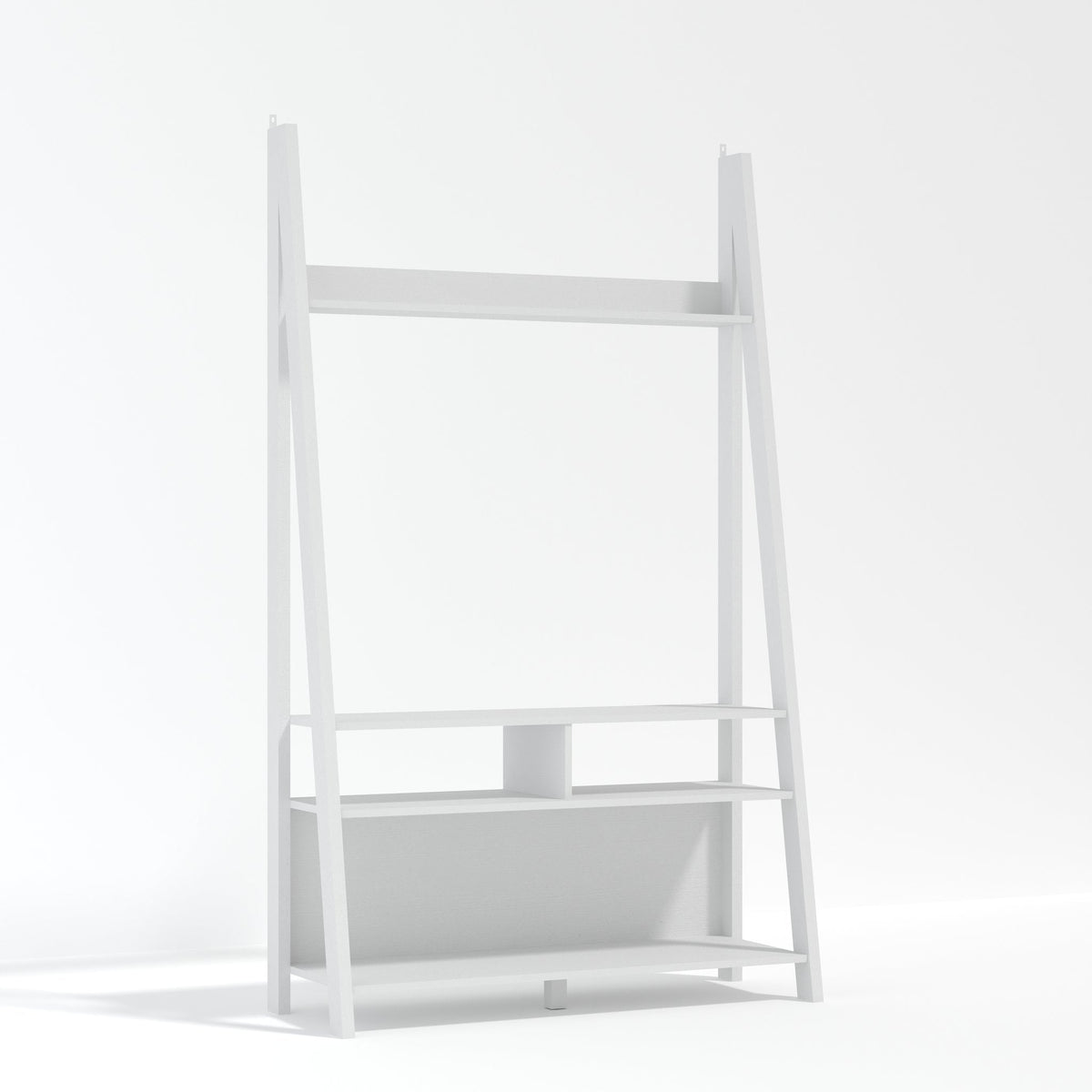 Torcross ladder TV unit in White