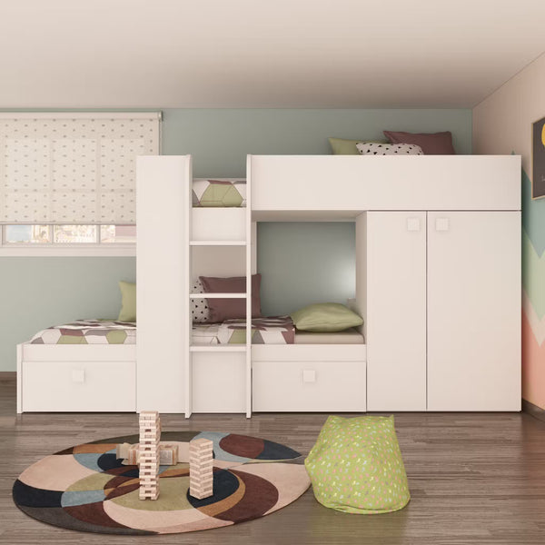 Barca Bunk Beds with Storage & Wardrobe