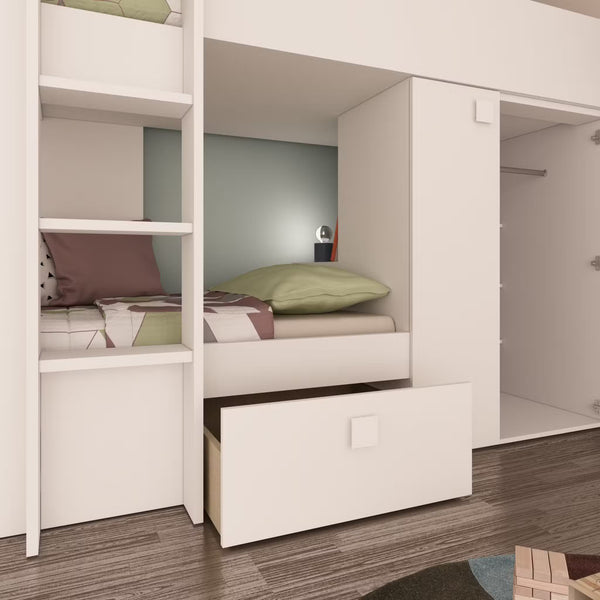 Barca Bunk Beds with Storage & Wardrobe