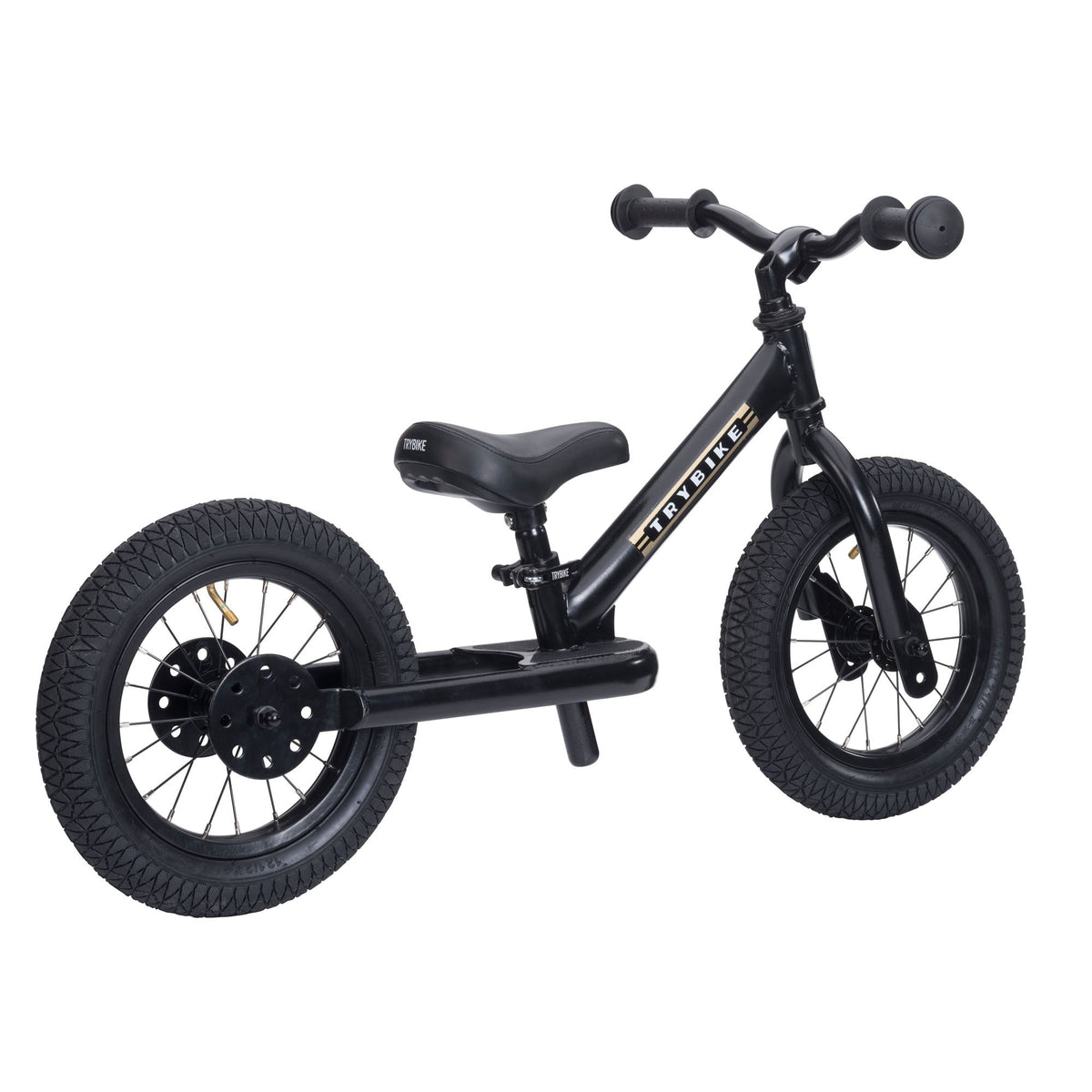 Trybike 2-in-1 in Black as a balance bike