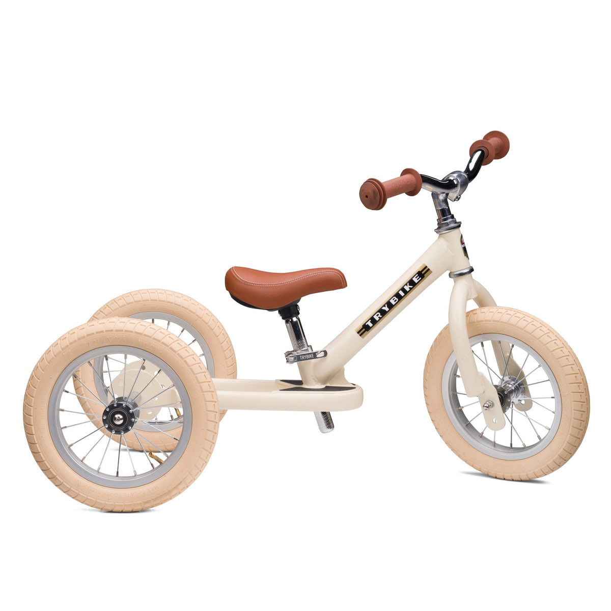 Trybike 2-in-1 in Vintage Cream as a balance trike