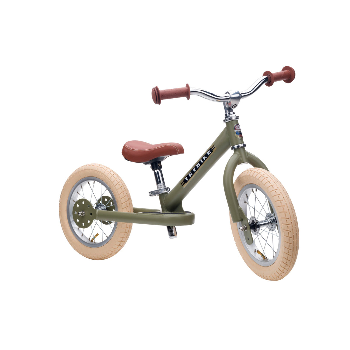 Trybike 2-in-1 in Vintage Green as a balance trike