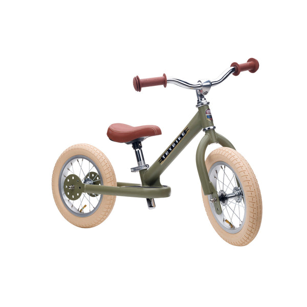 Trybike 2-in-1 in Vintage Green as a balance trike