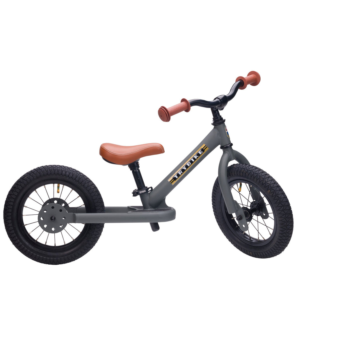 Trybike 2-in-1 in Grey as a balance bike