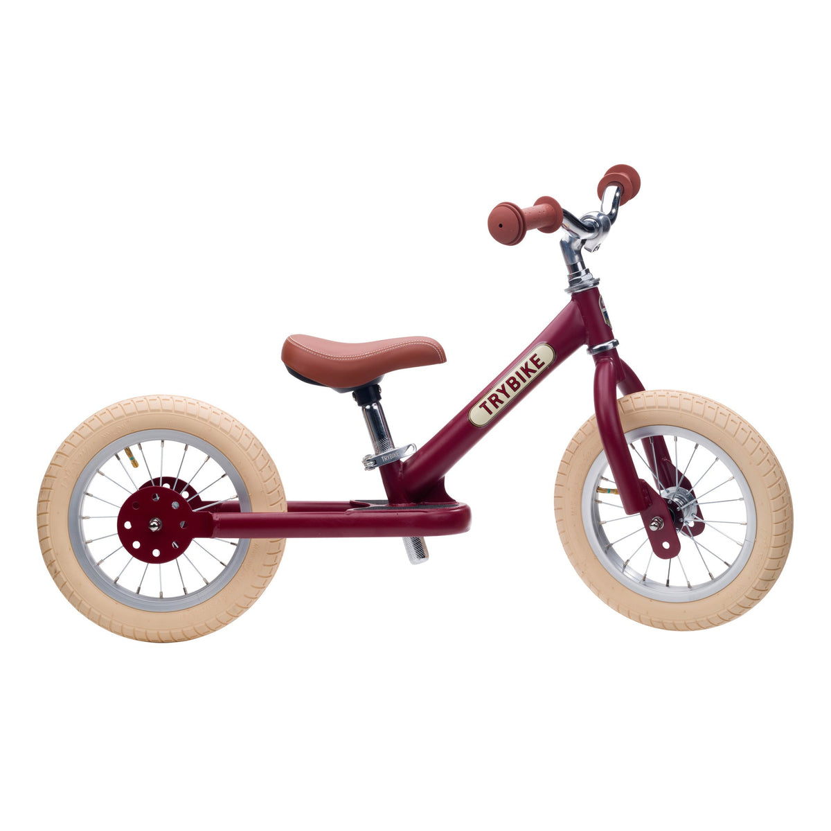 Trybike 2-in-1 in Vintage Red as a balance bike