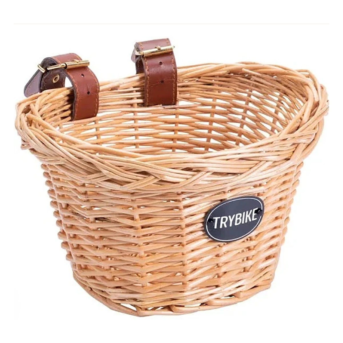 Trybike wicker handlebar basket