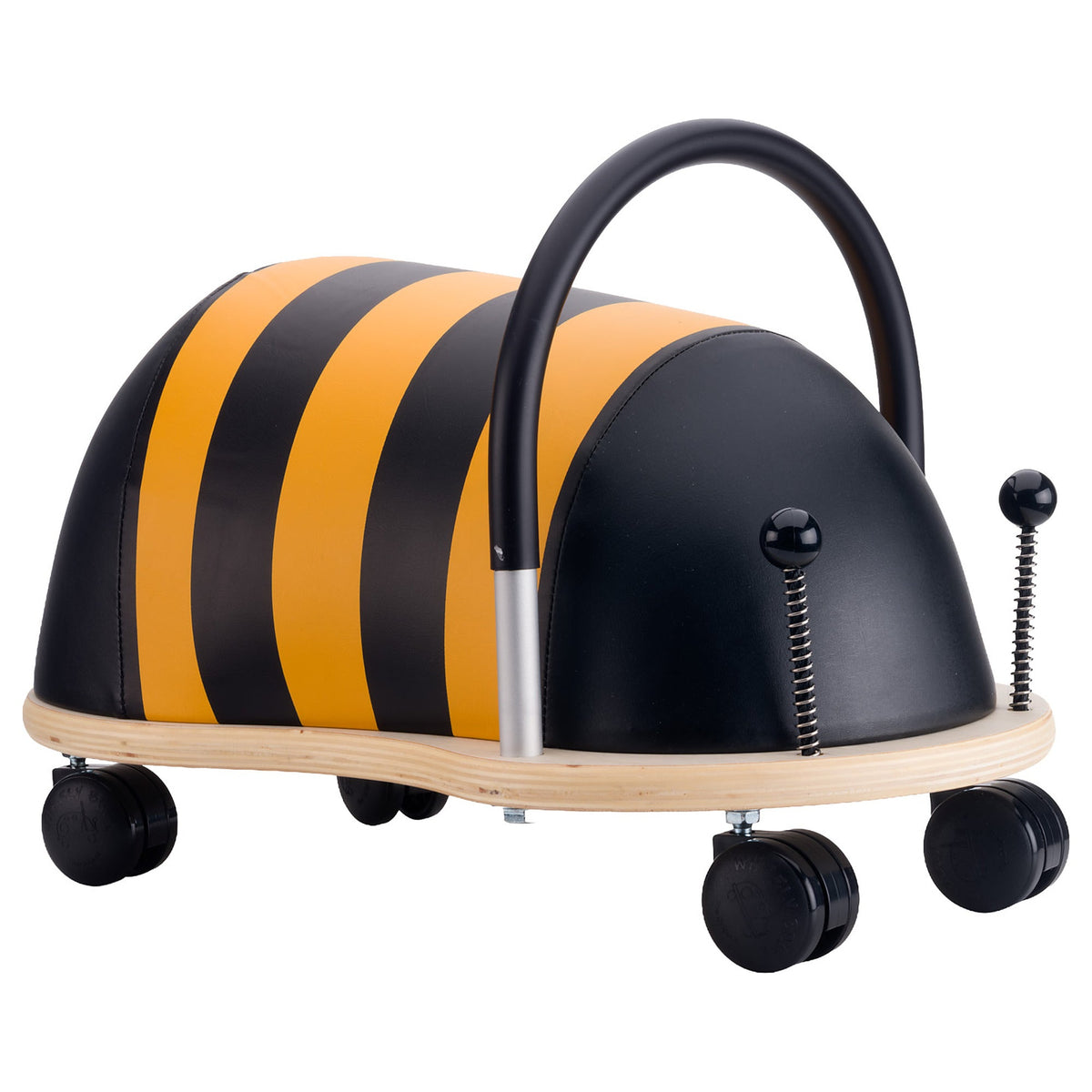 Wheelybug Bee ride-on toy from the side