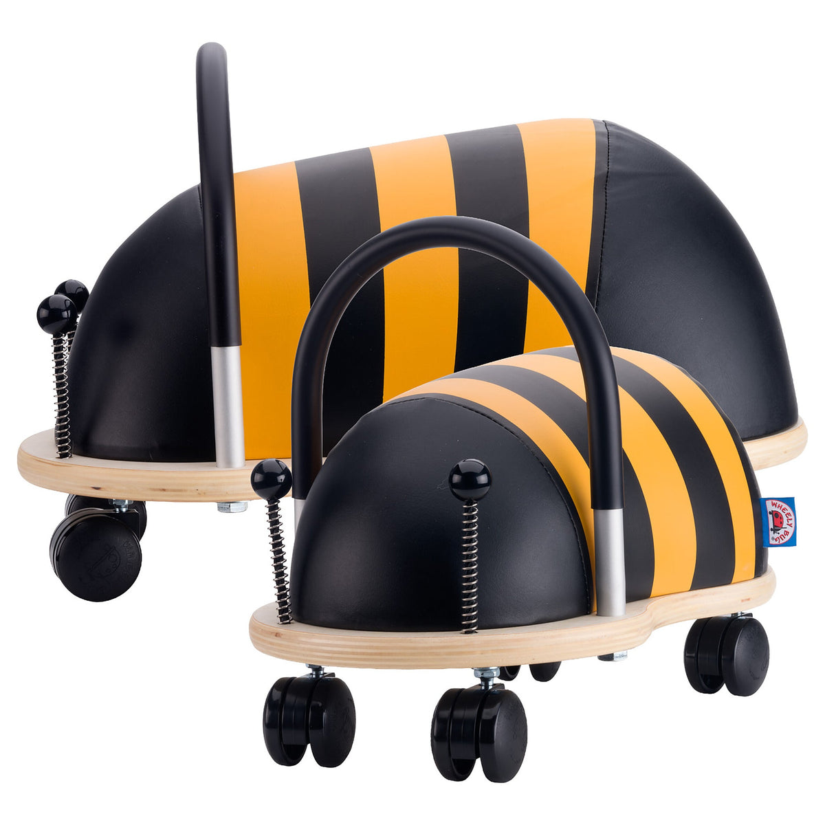 Wheelybug Bee in the small and large sizes
