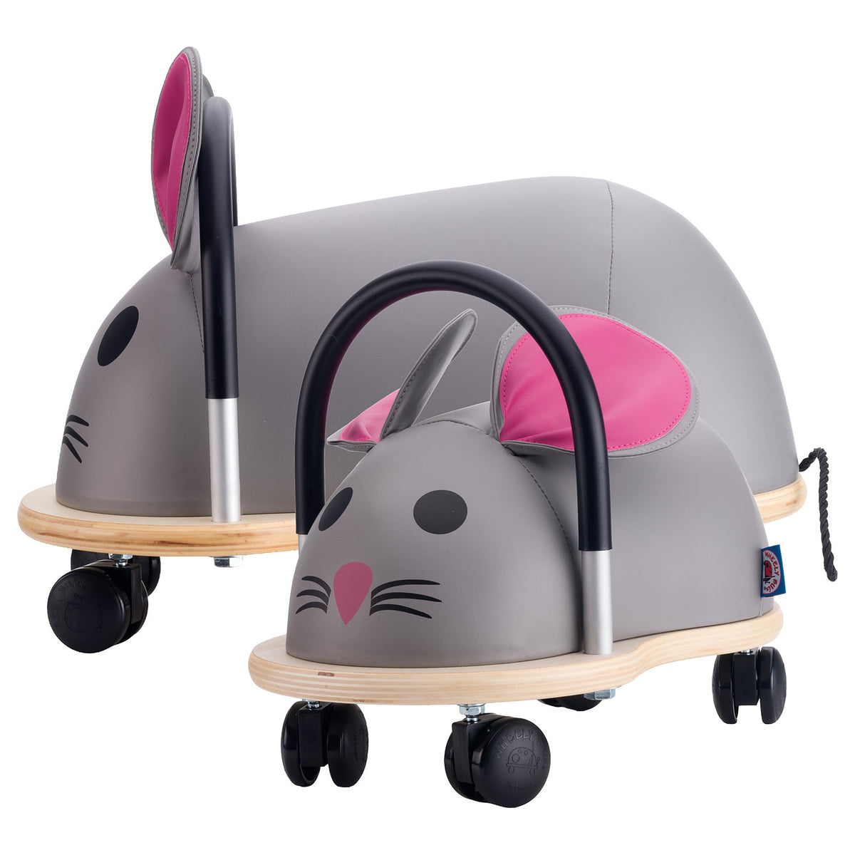 Wheelybug Mouse in the small and large sizes