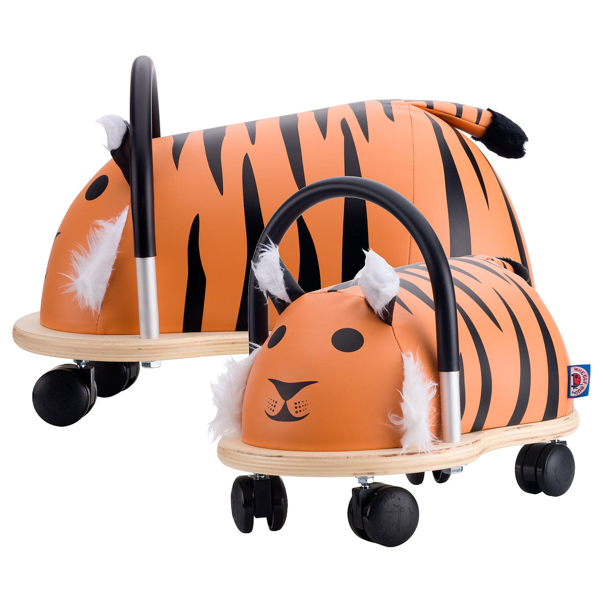 Wheelybug Tiger in the small and large sizes