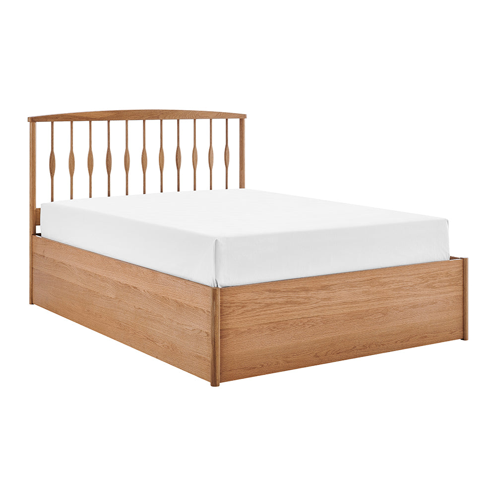 Winchcombe Spindle Oak Ottoman Bed in Oak – product view 7