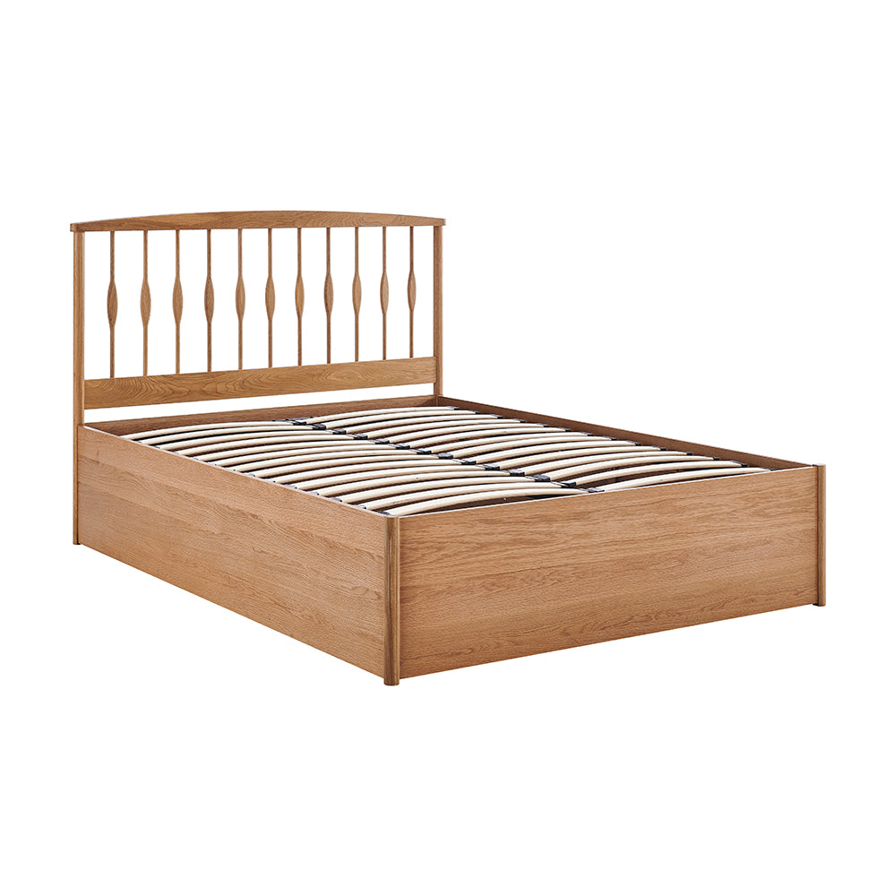 Winchcombe Spindle Oak Ottoman Bed in Oak – product view 8