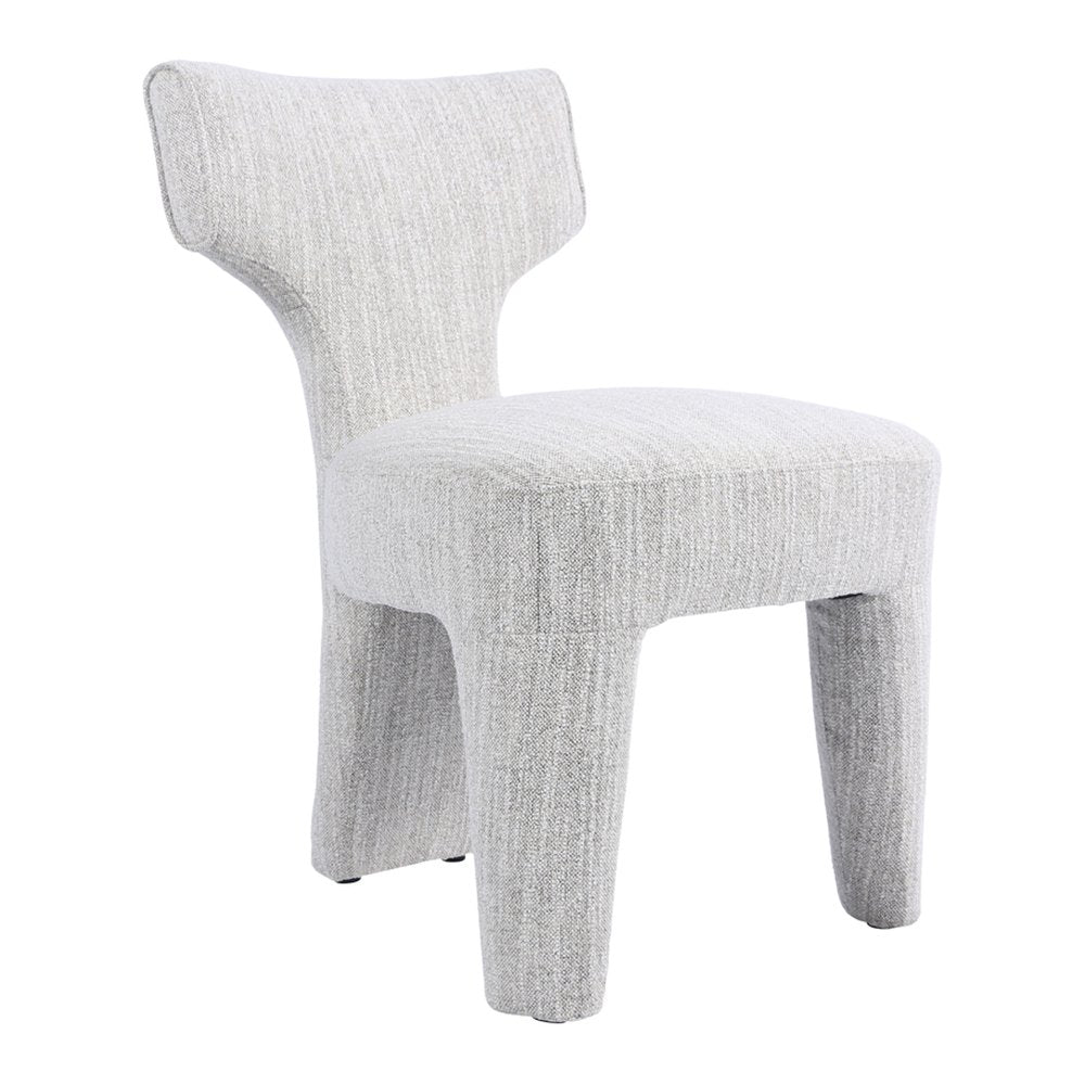 Witney upholstered tweed dining chair in Beige Marl