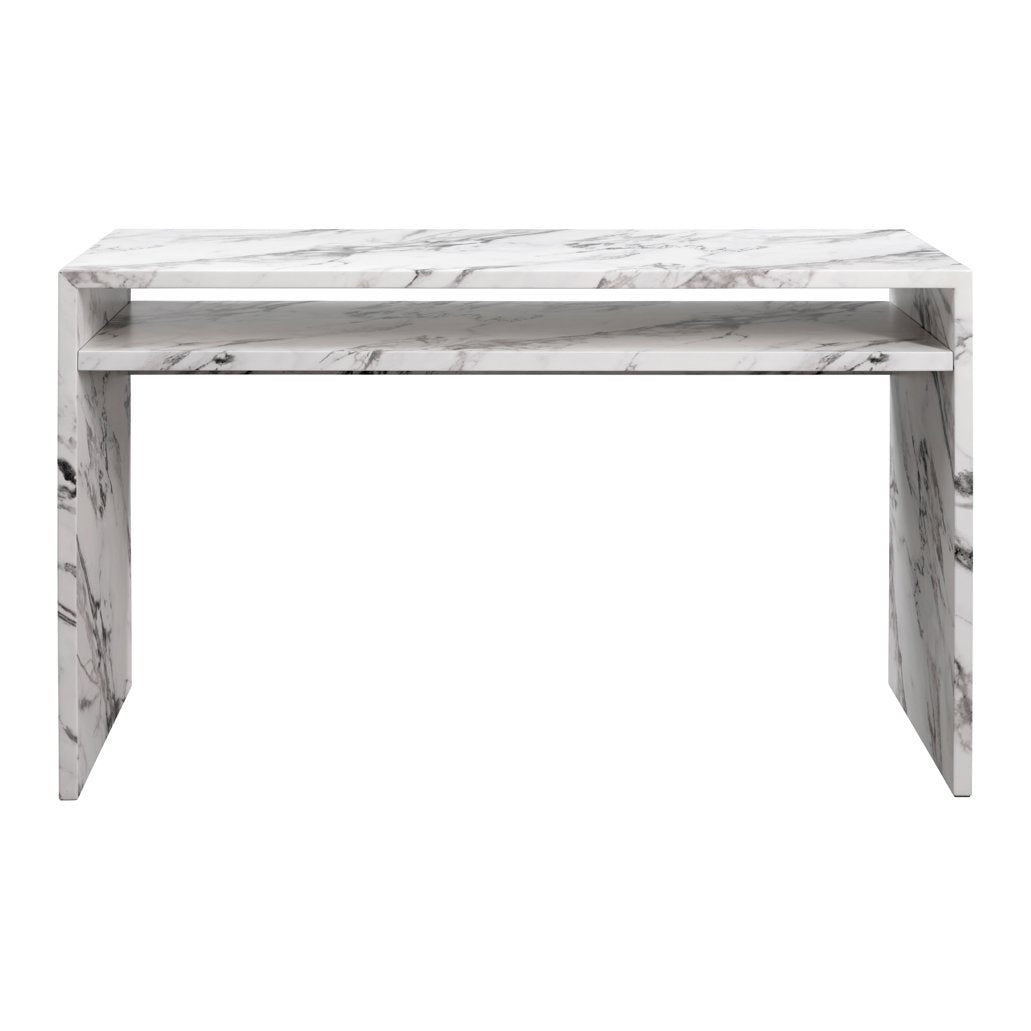 Woodbridge marble effect writing table