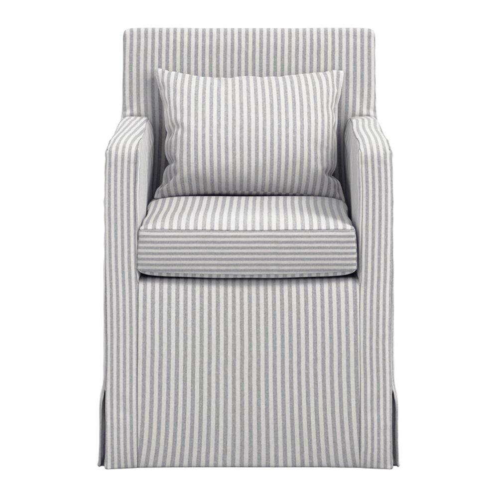 Woodstock skirted dining chair with arms