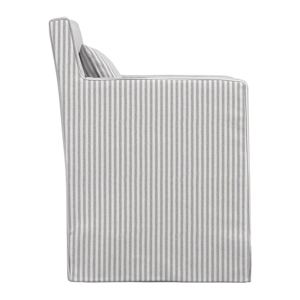 Woodstock skirted dining chair with arms