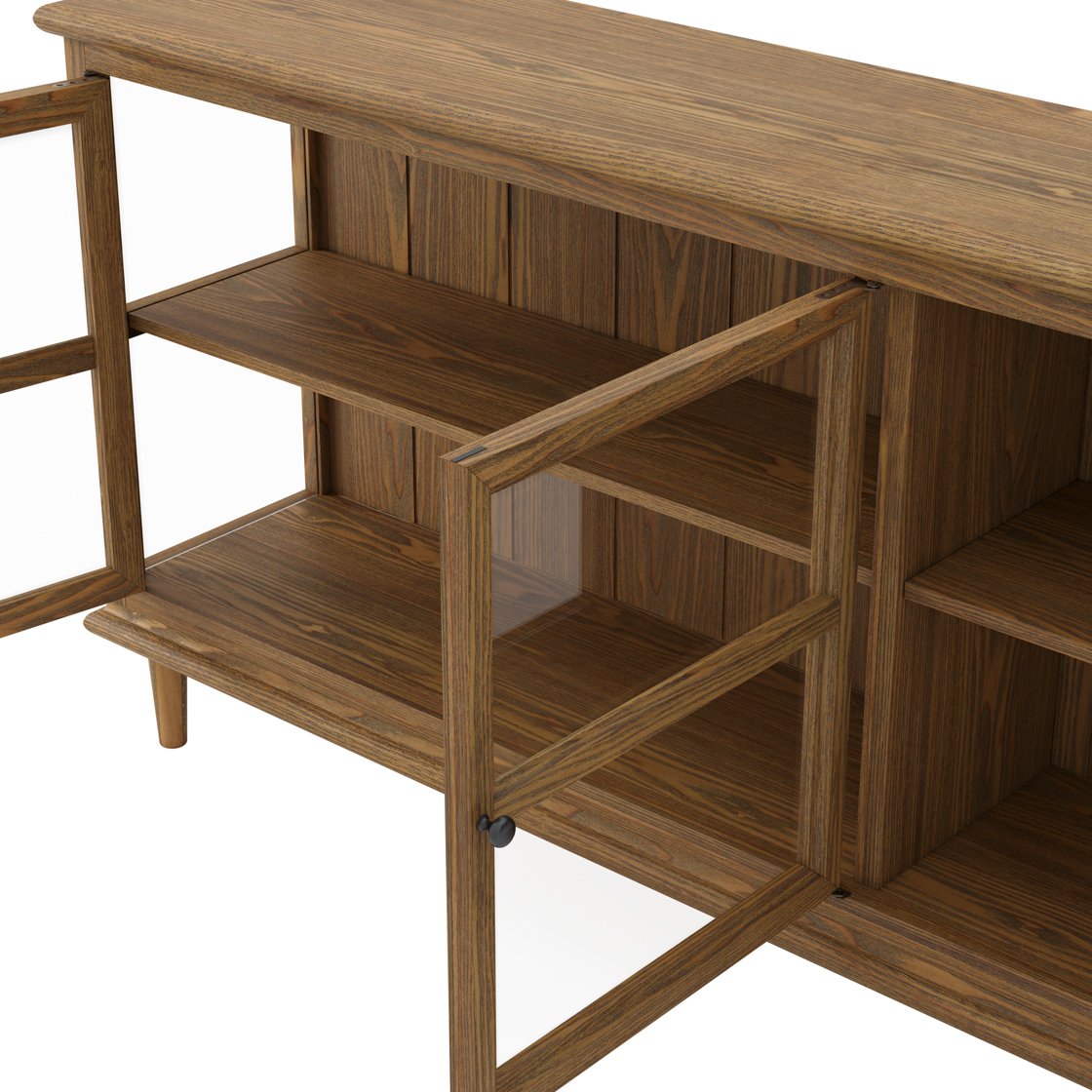 Woolacombe glass door sideboard
