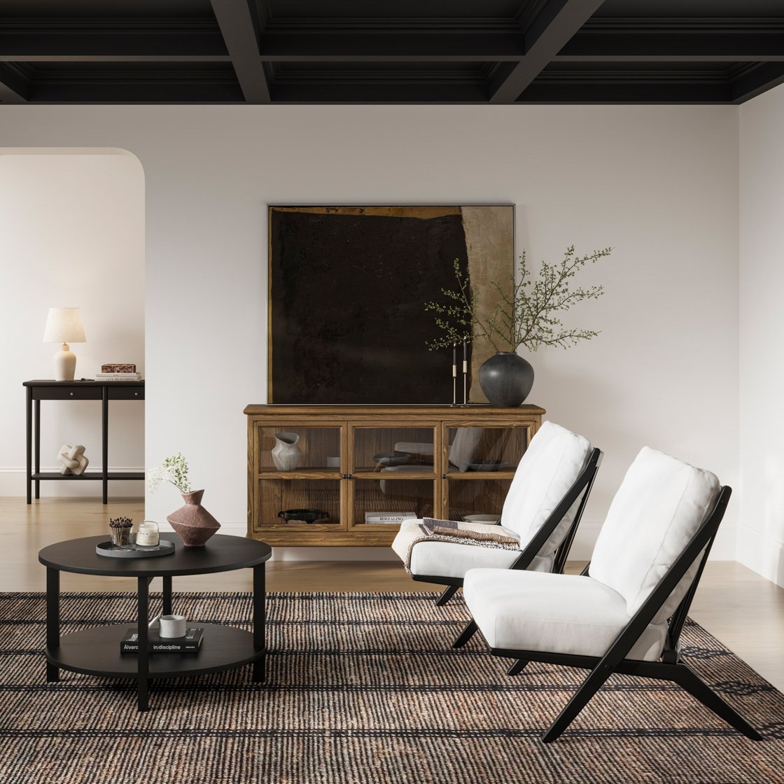 Woolacombe glass door sideboard