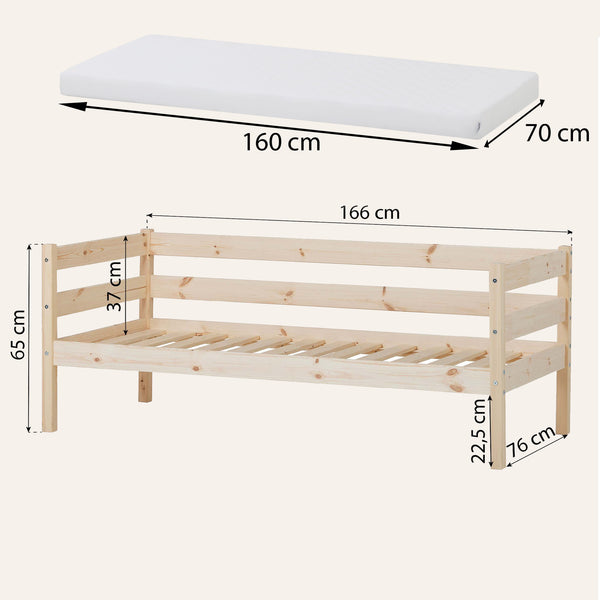 HoppeKids Shorty Daybed with Drawers