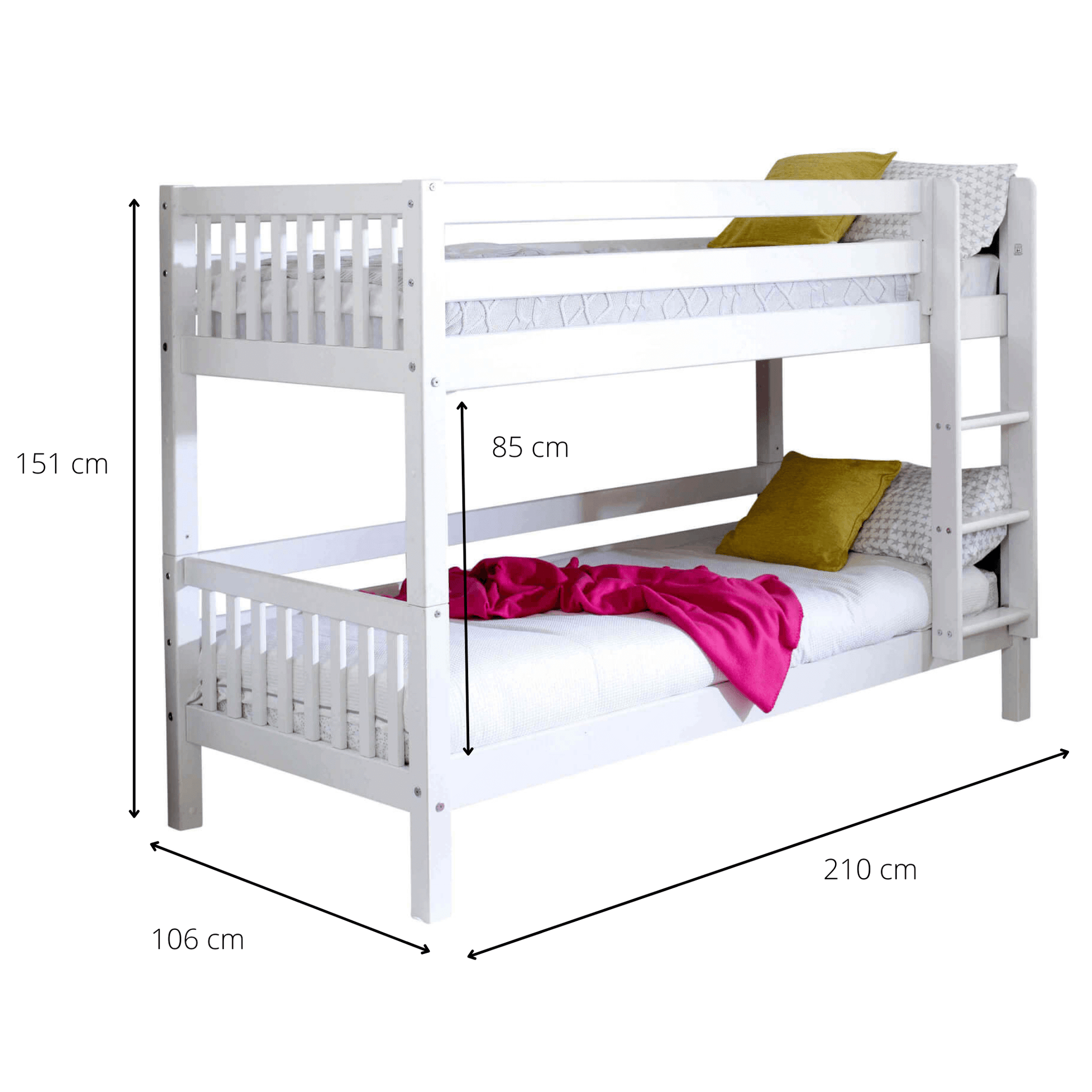 Bunk Bed Frederic Nordic Dimensions