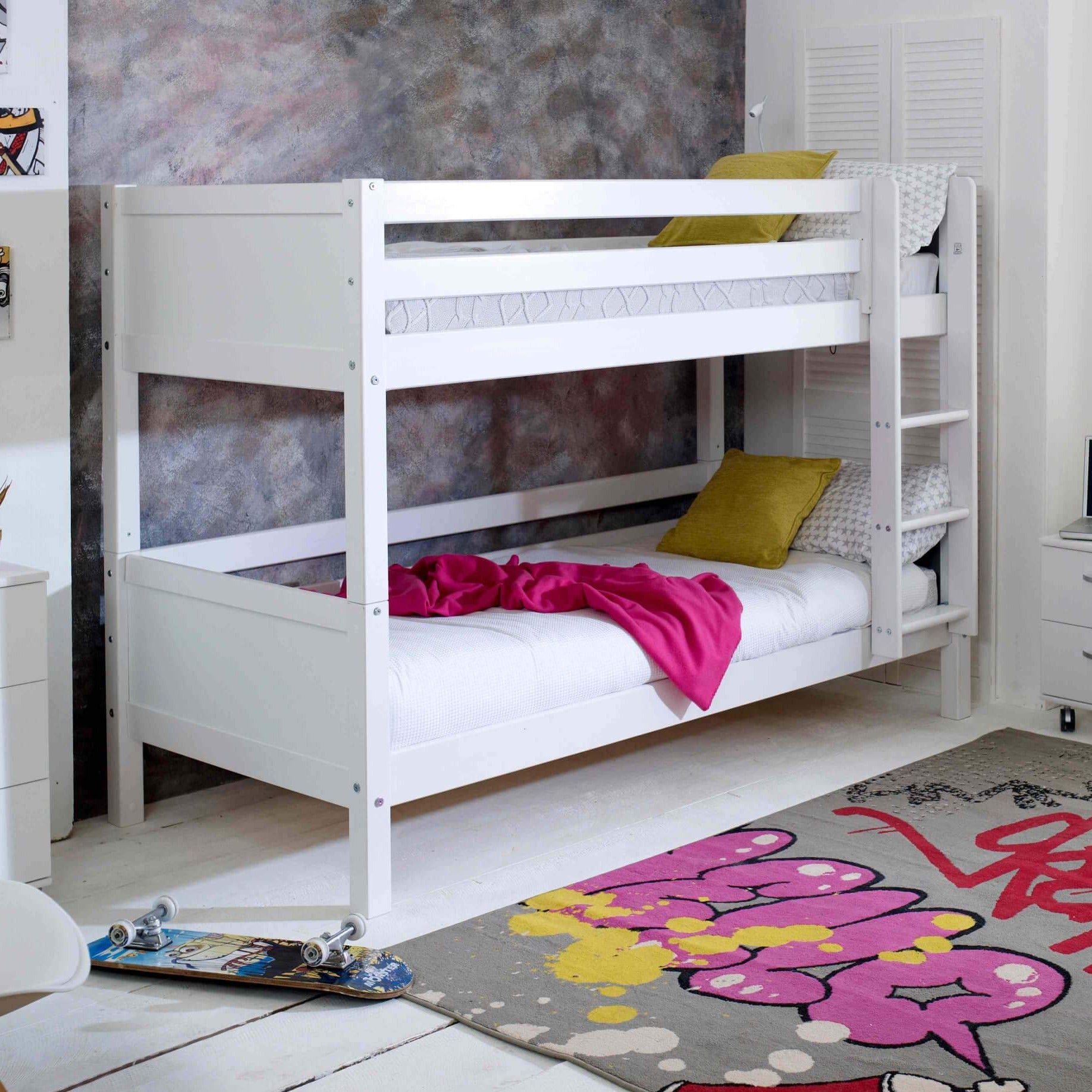 Frederic Nordic Bunk Bed In White