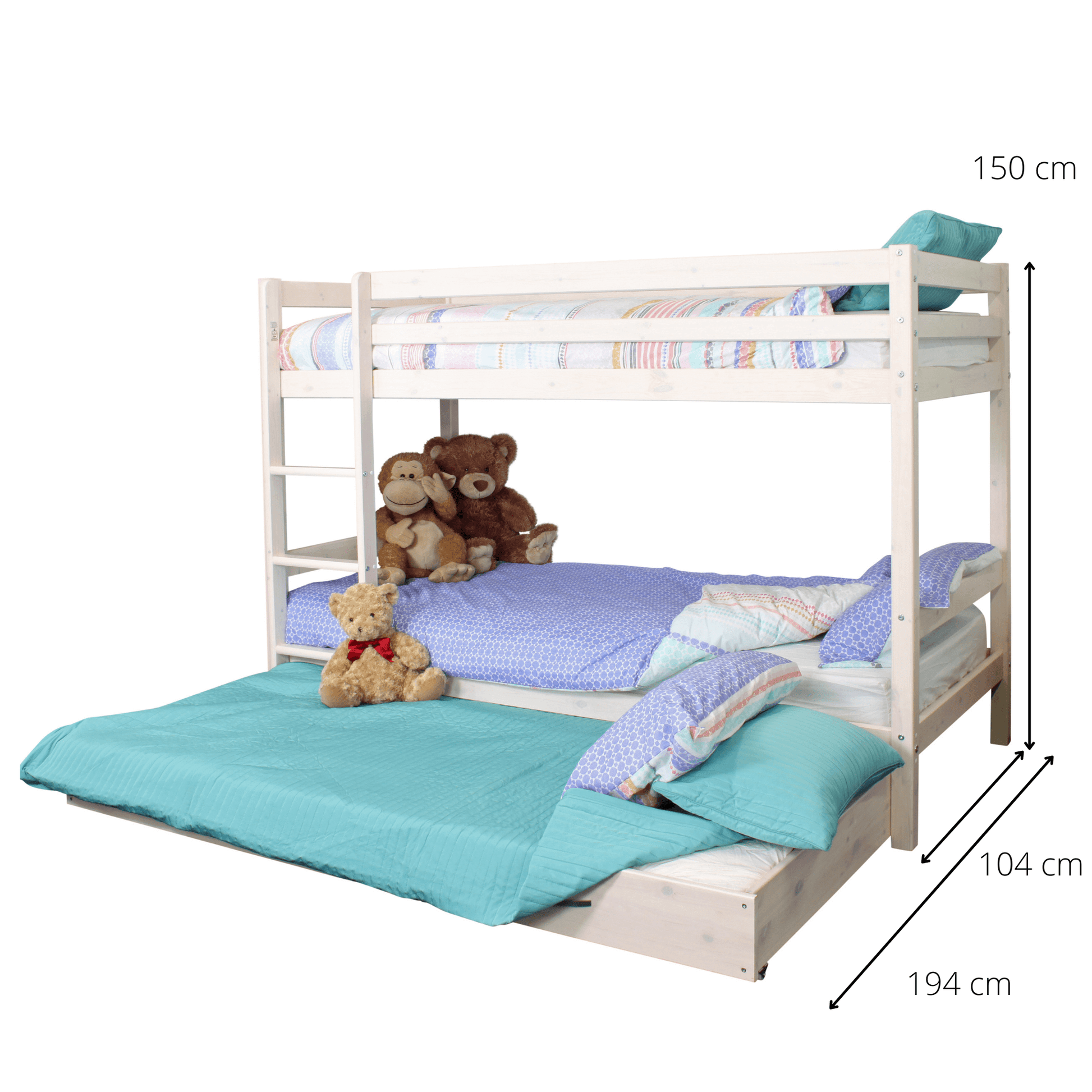 thuka hit 5 bunk bed t& trundle dimensions