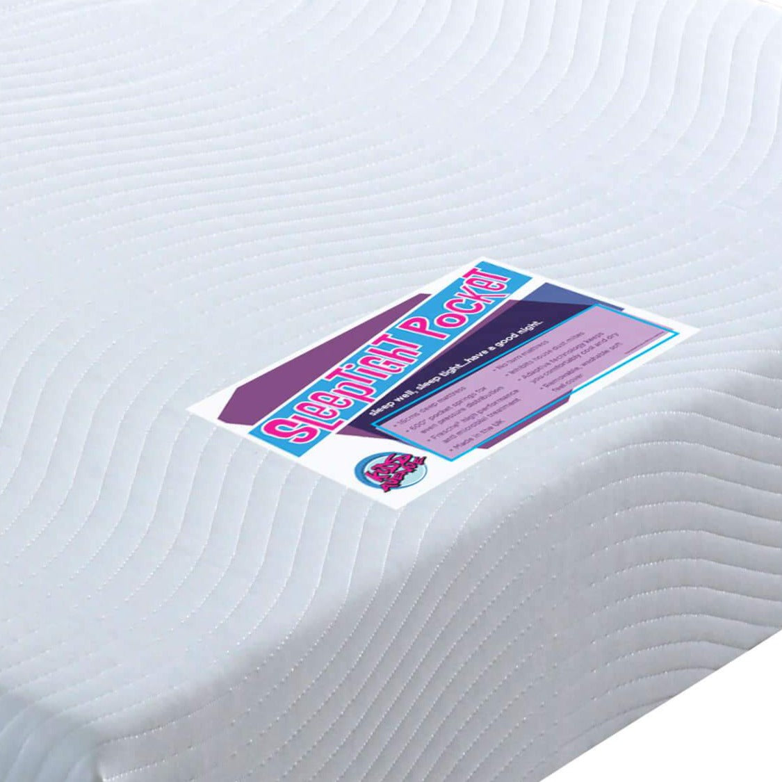 Sleeptight pocket continental small double mattress logo