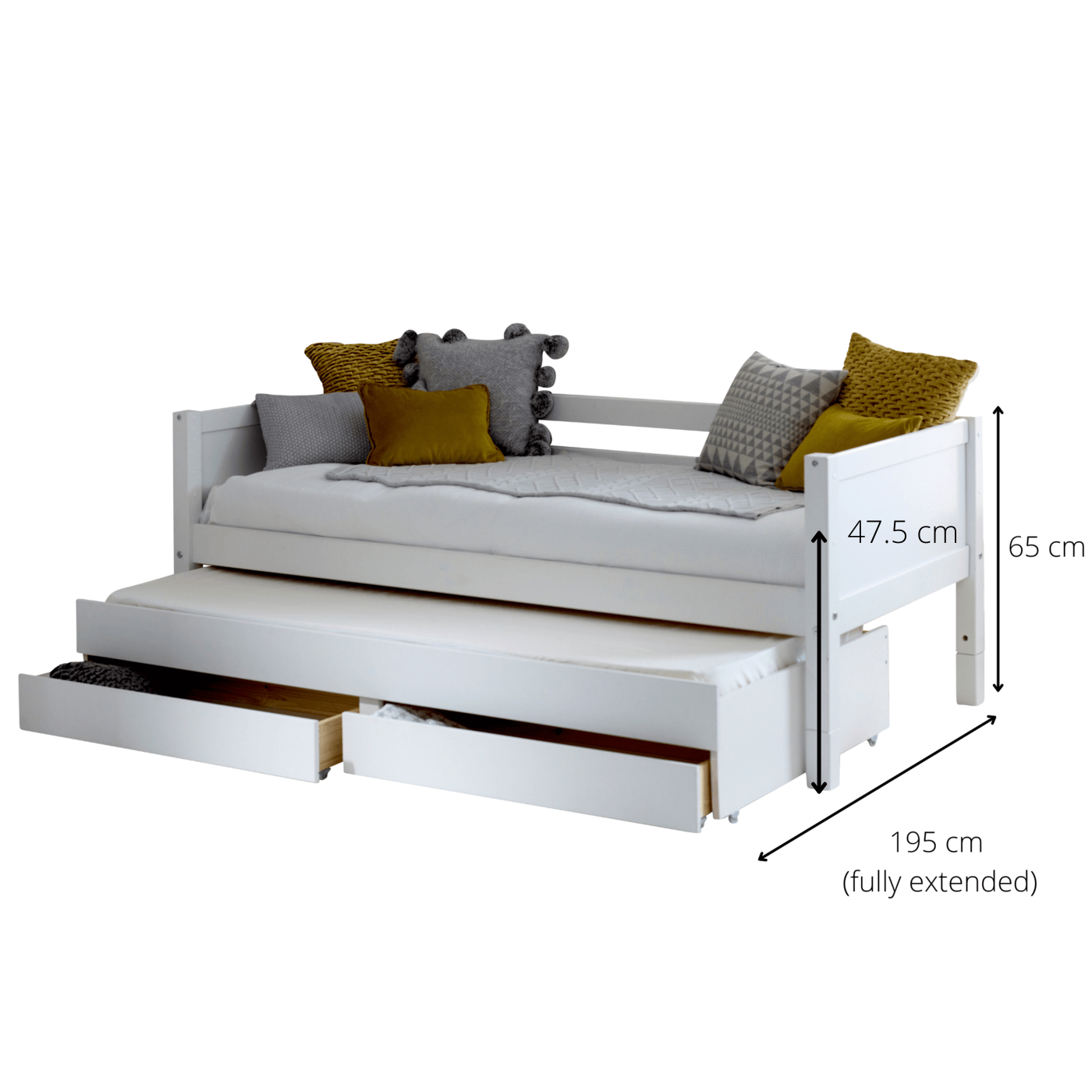 Kristina Nordic Daybed Dimensions