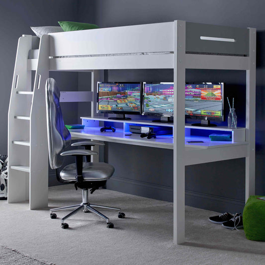 Urban Grey Console Gaming Bed