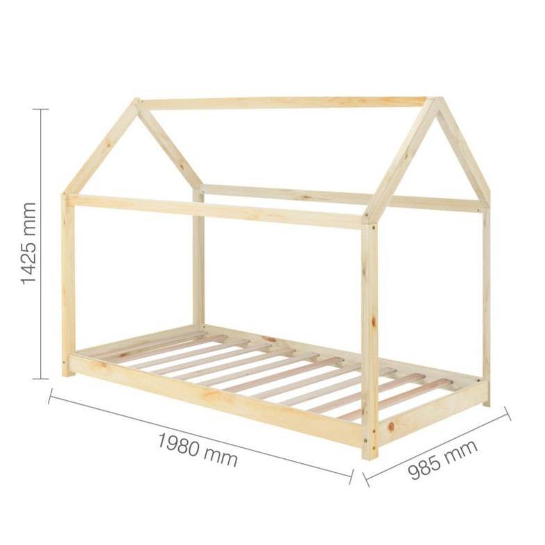 amelia single house bed pine dimensions