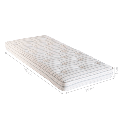 High Bed Cotton Open Coil Single Mattress dimensions
