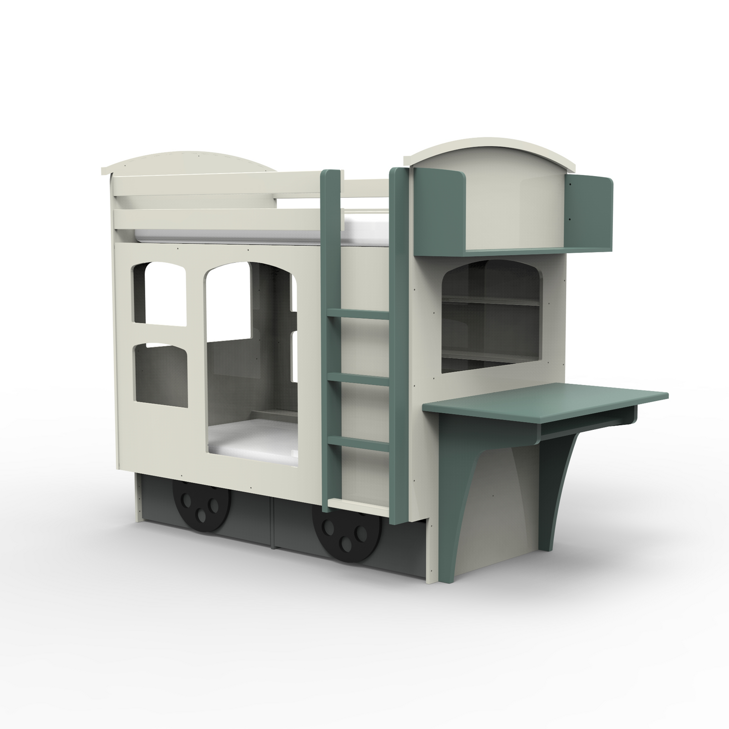 Mathy By Bols Wagon Bunk Bed with Storage & Desk - Millie & Jones
