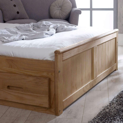 ruby double bed with storage pine foot