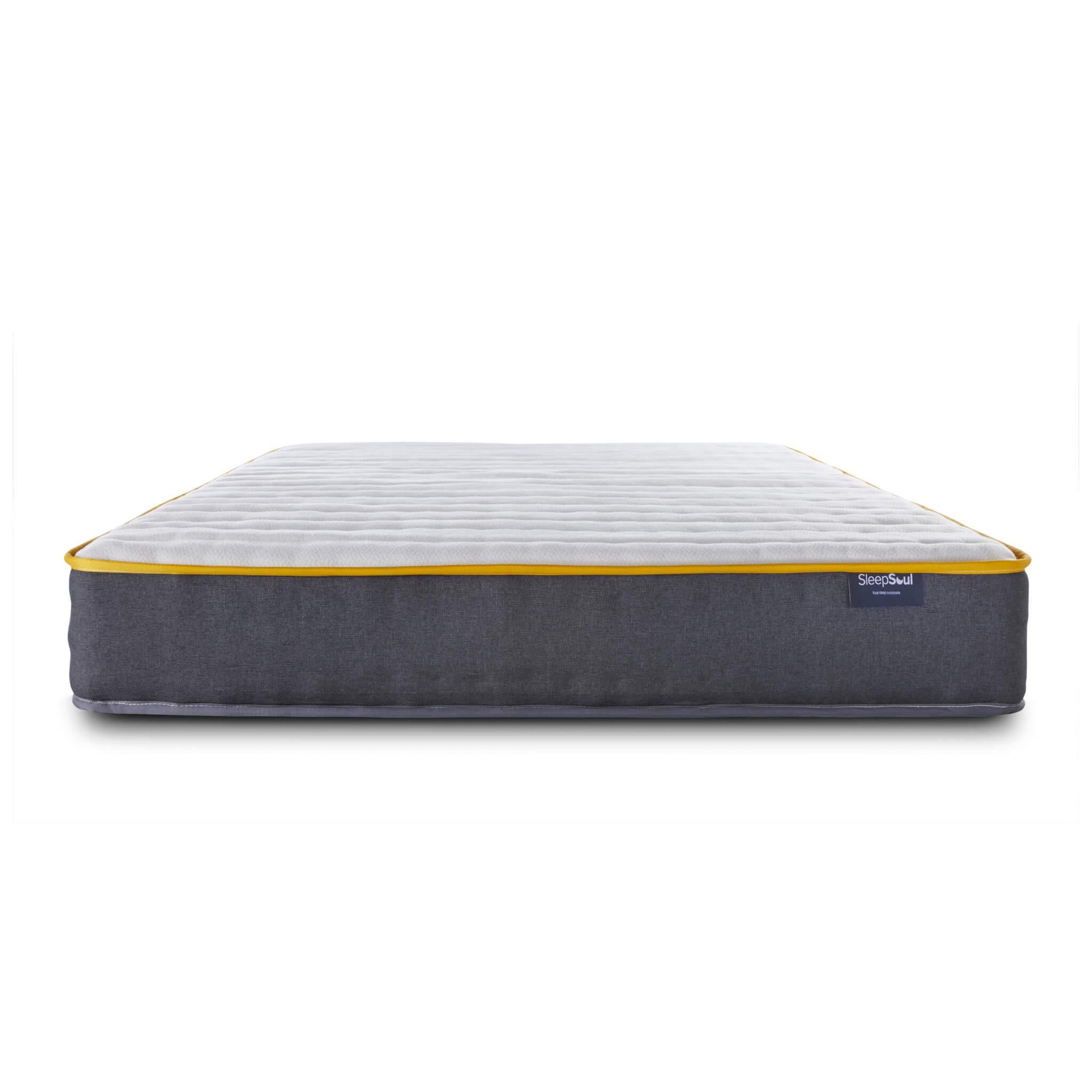 SleepSoul balance 800 pocket spring and memory foam small double mattress side