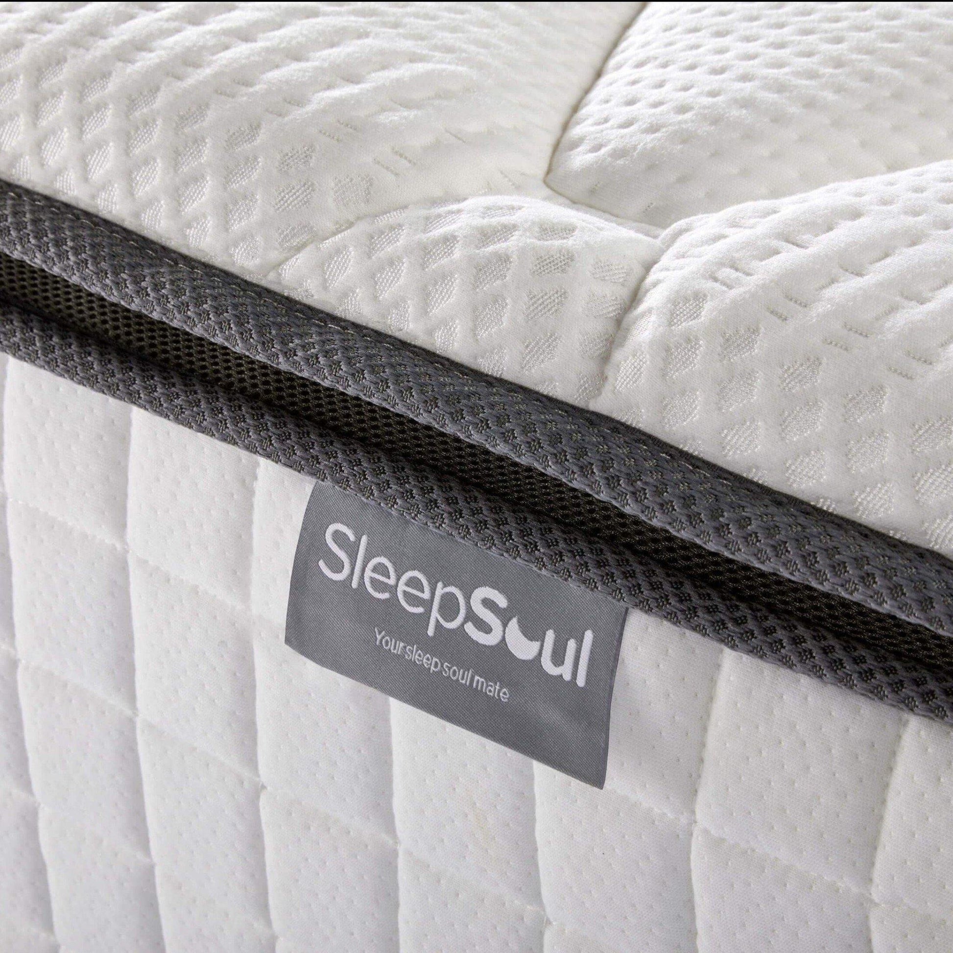 SleepSoul bliss 800 pocket spring and memory foam pillow top standard single mattress
