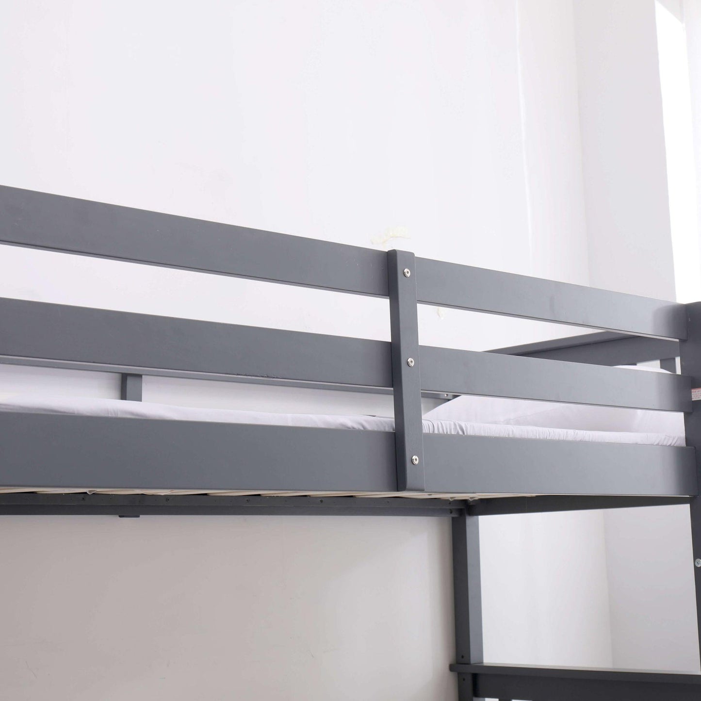 zoom bunk bed grey safety rail