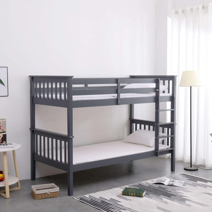 zoom bunk bed grey side angle